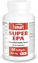 Supersmart - Super EPA 855mg por día (High Strength) - EPA Fish Oil Supplement - Natural Omega 3 Concentrate - EicosaPentaenoic Acid ← Non-GMO & Gluten Free - 60 Softgels