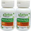 Bitter Melon Forte Capsule 500 mg. 60 Veg. Capsule peru Karela (Momordica Charantia) Extracto Cápsulas para Hombres y Mujeres Silencio Ayurvedic Herbal Suplemento/Remedios  10:1 Forte (2 Botellas de 60 cápsulas)
