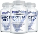 Investigación Alivio de Prosta Verificado - Saw Palmetto y Bioperina - Salud de Prostata; Salud de la vejiga &amp; Urinary, Drive and Performance; Puro Natural, 90 cápsulas (Pack of 3)