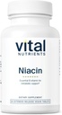 Nutrientes vitales Niacin 500mg  Timed-Release Niacin Suplemento para Hombres &amp; Mujeres Vida Vitamina B3 Soporta Salud cardíaca y Proteína &amp; Metabolismo grasa TEN Gluten, Lácteos, Soy Gratis ← No-GMO Silencioso 90 Tablets