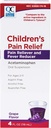 Reductor para el alivio del dolor de los niños " para niños, 4fl oz Acetaminophen 160mg por 5ml, Ibuprofeno " Aspirin Free, Liquid Cold and Flu Medicine for Kids, Regular Strength OTC Medication