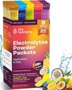 KEY NUTRIENTS Electrolytes Powder Packets No Sugar - 5 Delicious Flavors in Hydration Packets 20 Pack - Sin Calories, Gluten Free Electrolytes Powder Packets, Non GMO, Made in USA