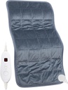 Almohadilla de calefacción de 17''x 33" XXXL Almohadilla de calor eléctrico extra-large para el alivio del dolor de espalda w / 6 Ajustes de calor 2H Auto Shut-Off, w/4.9lbs cuentas libres de BPA para los cáñamo Ametralladoras