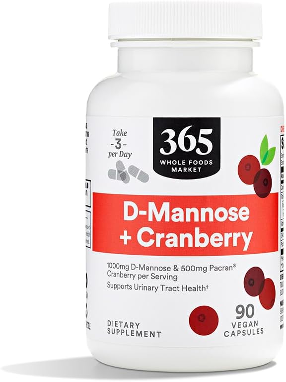365 por Whole Foods Market, D-Mannose With Cranberry, 90 Count