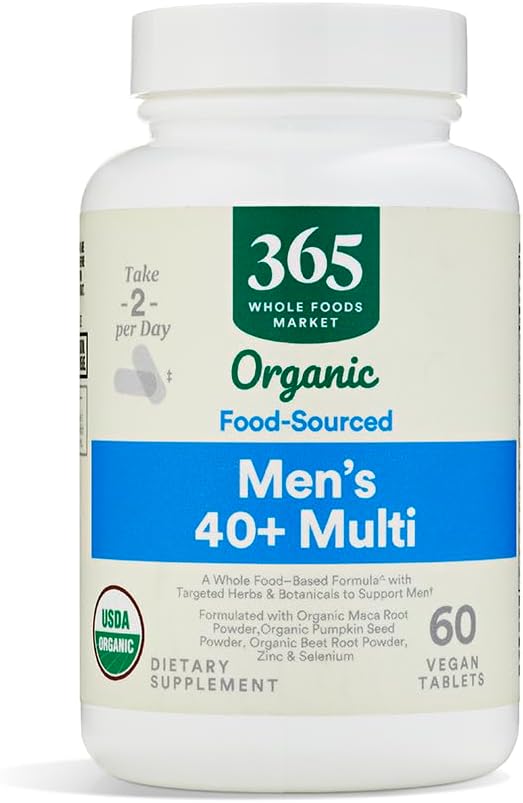 365 by Whole Foods Market, Vitamin Multi Mens Food Cultured 40 Plus, 60 Cuenta