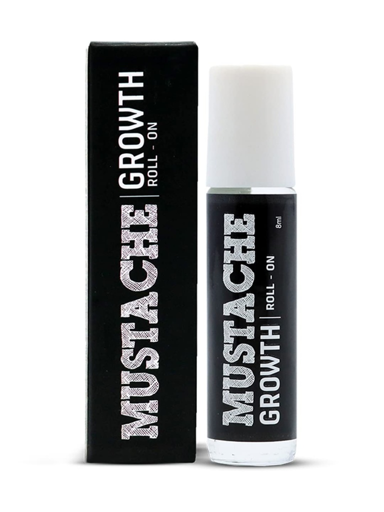 Beardo Mustache Growth Roll On - 8 ml with with Almond and Coconut Oils | Promotes hair growth | Stimulates Hair Follicles | Easy to use