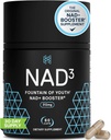 HPN NAD3 Clínico NAD+ Booster, Celular Health & Natural Energy - NAD Suplemento para el envejecimiento saludable, Apoyo metabólico, NRF2 &amp; Longevity, Nicotinamide Riboside & NMN Alternative, 60ct, 30-Day Supply