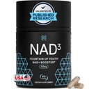 HPN NAD3 Clínico NAD+ Booster, Celular Health & Natural Energy - NAD Suplemento para el envejecimiento saludable, Apoyo metabólico, NRF2 &amp; Longevity, Nicotinamide Riboside & NMN Alternative, 60ct, 30-Day Supply