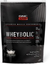 GNC AMP Wheybolic Clinically Protein Powder, 40g Whey Protein, BCAA, Leucine, Aumenta la fuerza muscular, el edificio muscular, 3er partido testado, Gluten Free, Classic Vanilla, 10 servidumbres