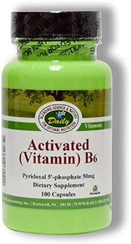 Fabricación diaria -Vitamina activada B6 tención100 cápsulas vegetales