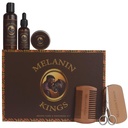 Melanin Kings Beard Grooming Kit para Hombre - Fórmulas con antiguos ingredientes naturales africanos ¦ Beard Wash, Oil, Balm, Brush, Comb, Trimming Scissors