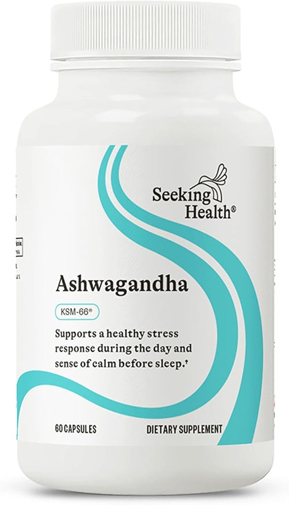 Buscando Salud Extracto de Ashwagandha, Potente 467 mg de Ashwagandha natural con 5% de Withanolide, Apoyos Mood equilibrado, Focus, y sueño, Vegan y Vegetariano (60 cápsulas)*