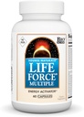 Source Naturals Life Force Multiple Iron Free Daily Multivitamin High Potency Essential Vitamins, Minerals, Antioxidants & Nutrients - Energy & Immune Boost* - 60 Capsules