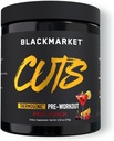 BLACKMARKET CUTS Pre Workout – Thermogenic Energy & Focus Powder for Men & Women, Fat Metabolism, Muscle Definition, Creatine Free, 30 Servings (Fruit Punch)