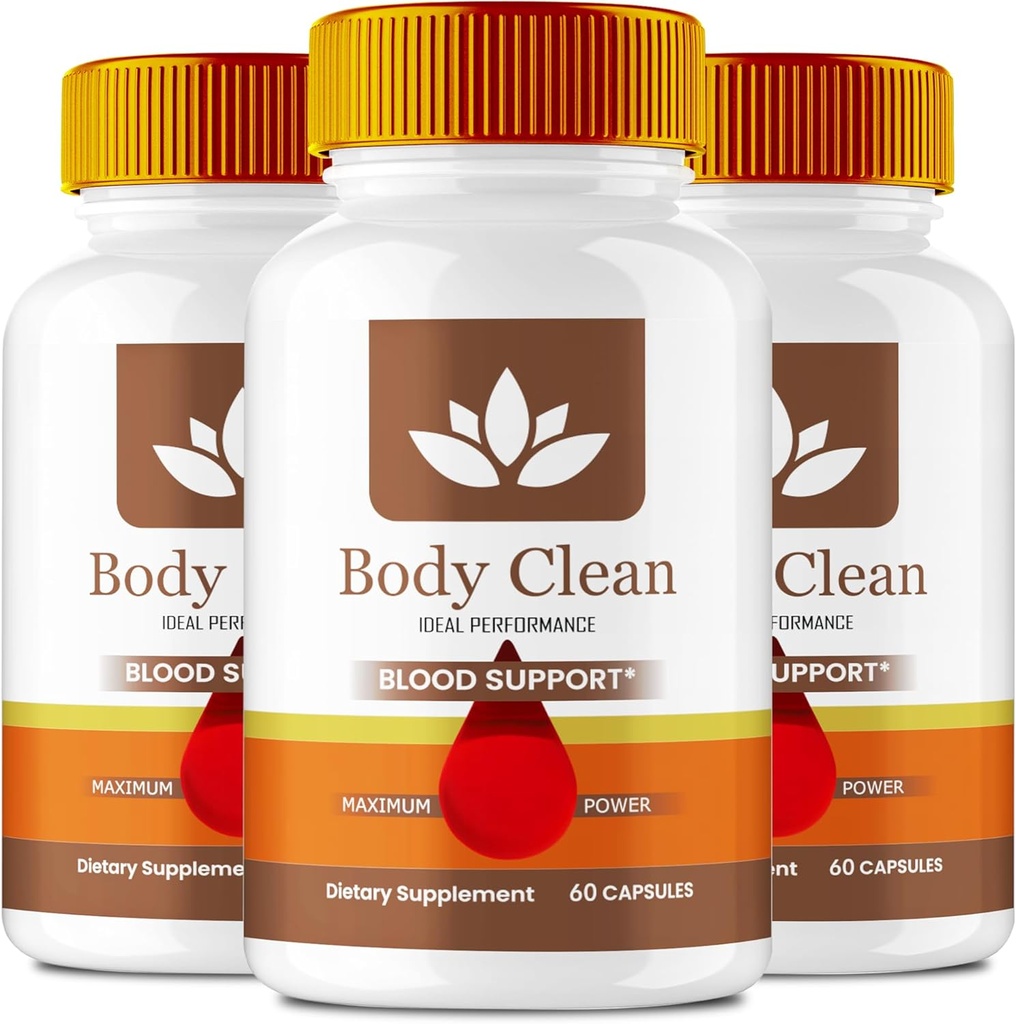Píldoras limpias del cuerpo, cápsulas de suplemento oficial del bodyClean - máxima fuerza, limpieza del cuerpo todas las píldoras naturales de la fórmula, BodyCleanse Glyco Optimizer Complex, BodyClean Health Support Reviews (3 Pack)