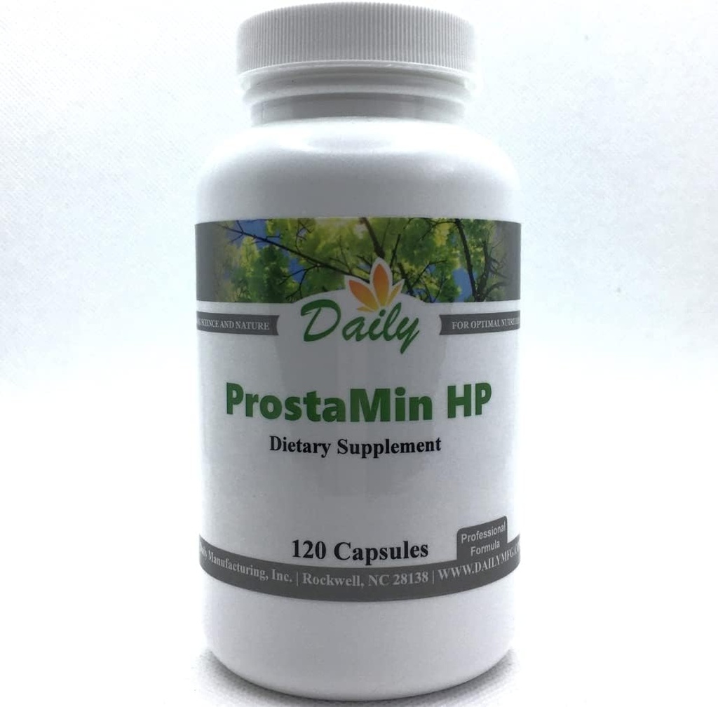 Fabricación diaria ProstaMin HPTM (Beta Sitosterol, Pygeum, Reishi Mushroom, Extracto de Ajo, Curcumin (de Tumeric) & Zinc)