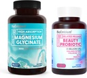 BioEmblem Magnesium Glycinate con Zinc y Probióticos de Belleza