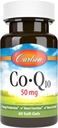 Carlson - Co-Q10, Co-Enzyme Q10, 50 mg, Energy Production & Heart Function, 60 Softgels