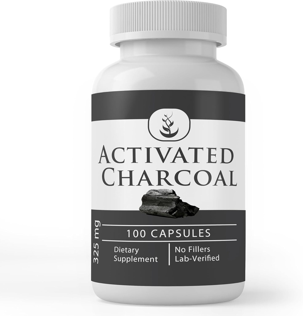 Pure Original Ingredients Activated Charcoal, (100 Capsules) Always Pure, No Additives Or Fillers, Lab Verified