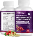 Beberina HCL capsules 1200 mg - Suplemento bereberina con canela de Ceylán, cromo, verduras rubias - apoya el metabolismo y el sistema inmunológico, Gut Health - 120 ct Easy to Swallow