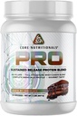 Core Nutritionals Pro Sustained Release Whey Protein Blend  tolera with Digestive Enzymes ← 25g Protein, 2g Carbs tención No Fillers  2 Pound (Death by Chocolate)