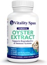 Extracto de Oyster - Suplemento Puro, Altamente Concentrado para Hombres y Mujeres – Soporta Energía & Immune Boost; Zinc, Taurine, Aminoácidos y Vitaminas, 500 mg, 60 cápsulas de Veg, Made in USA