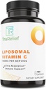 Liposomal VIT C - Immune Support w/Ultra-Absorption. 180 gorros por botella. Potente 1400mg dosis liposomal VIT C.