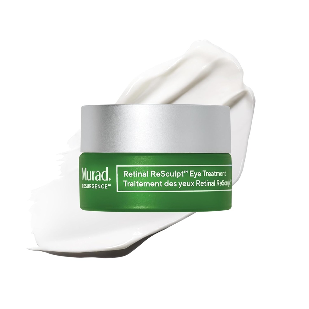 Tratamiento de elevación de los ojos de Murad Retinal ReSculpt - Crema de ojos desactivada con retina encapsulada, raíz gentiana, " Película de fijación de avena para ojos jóvenes - Apriete las tapas de secado " Bolsas de bajo ojo - 0,5 Fl Oz