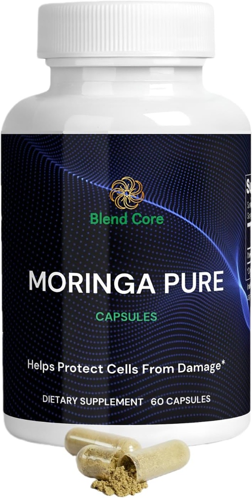 Moringa Antioxidante Capsules - Moringa Natural Oleifera - 800 MG Energía, Metabolismo, &amp; Apoyo Inmunitario.
