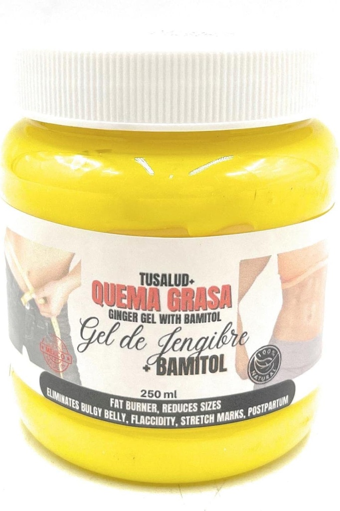 Ginger & Bamitol Slimming Body Gel – Natural Fat Reducer, 8.45 fl oz