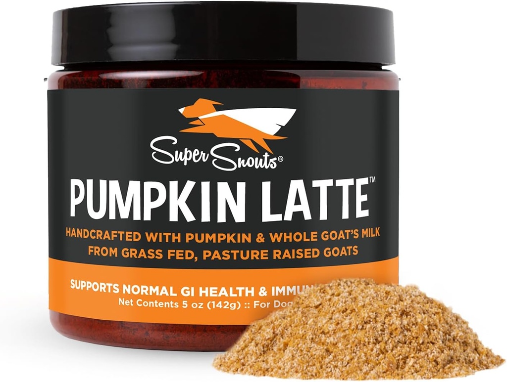 Diggin's Your Dog Super Snouts Pumpkin Latte Digestive Supplement for Dogs and Cats, 5 Ounce - Antibiotic Free, Maintains Healthy Gut, Promotes Stool Consistency