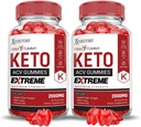 Laboratorios Justificados (2 Pack Trim Tummy Keto ACV Gummies Extreme 2000MG Trim Tummy Keto Gummies Apple Sider Vinegar Formulado con Powder Pomegranate Beet Juice B12 Vegan Non GMO 120 Gummys