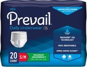 Prevail - Ropa protectora para hombre - Ropa interior de la incontinencia desechable - Diaper de adulto desechable - Absorbencia máxima - pequeña / media - 20 cuenta