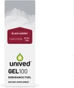Gel Unived 100 - Gel Vegan Energy para la resistencia Athletes Runners & Cyclists - 100kcal - Cereza Negra - Pack de 6