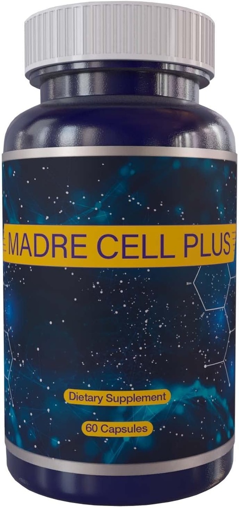 MADRE CELL PLUS - Stem Cell Made of Purest AFA, Gluten Free Blue Green Algae - 60 cápsulas