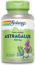 SOLARAY Astragalus Root 400mg – Apoyo Herbal Tradicional - No GMO, Vegan &amp; Lab Verified - 180 Servimientos, 180 VegCaps