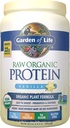 Jardín de Vida Raw Orgánica Protein Vainilla Polvo, 20 Servimientos - Certified Vegan, Gluten Gratis, Orgánica, No-GMO, Proteína Libre de Azúcar Basada en Planta Agitar con Probióticos " Enzymes, 4g BCAAs, 22g Protein
