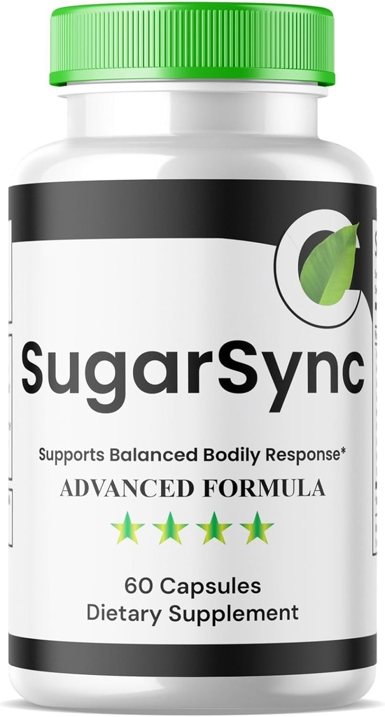 (1 Pack) Sugar Sync Glyco Optimizer Capsules, SugarSync Glyco Optimiser, Sugar Sync Joint Optimizer, Sugar Sync Gluco Cleanse Detox Formula, SugarSync Glycol Reviews (60 cápsulas)
