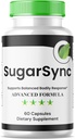 (1 Pack) Sugar Sync Glyco Optimizer Capsules, SugarSync Glyco Optimiser, Sugar Sync Joint Optimizer, Sugar Sync Gluco Cleanse Detox Formula, SugarSync Glycol Reviews (60 cápsulas)