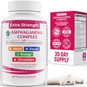100% Natural Shoden Ashwagandha Complex Supplement - Ultra High Potency 35:1 Concentrated Root Extract for Sleep & Energy Support - Vegan, Non-GMO - 60 Ashwagandha Capsules