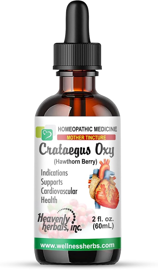 Crataegus Oxyacantha Q - La Tintura Madre – Extracto de Berry Hawthorn - Apoya la Circulación de Salud Cardiovascular y Regulación de la Sangre – Made in USA – 2 fl. Oz – Medicina Homeopática