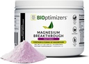 BIOptimizers Magnesium Breakthrough Drink - 8 Forms of Magnesium, Electrolytes, Sleep Health, Stress, Muscle Recovery, Heart Support ← Glycinate, Citrate, Malate - Fruit Punch