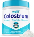 ¡Bien! Suplemento de Colostrum para Gut Health, Hair Growth,Beauty & Immune Support - Easy to Mix Grass-Fed Bovine Colostrum Powder - Antioxidantes - High IgG Plus ImmunoLin, Unflavored, 60 Servings