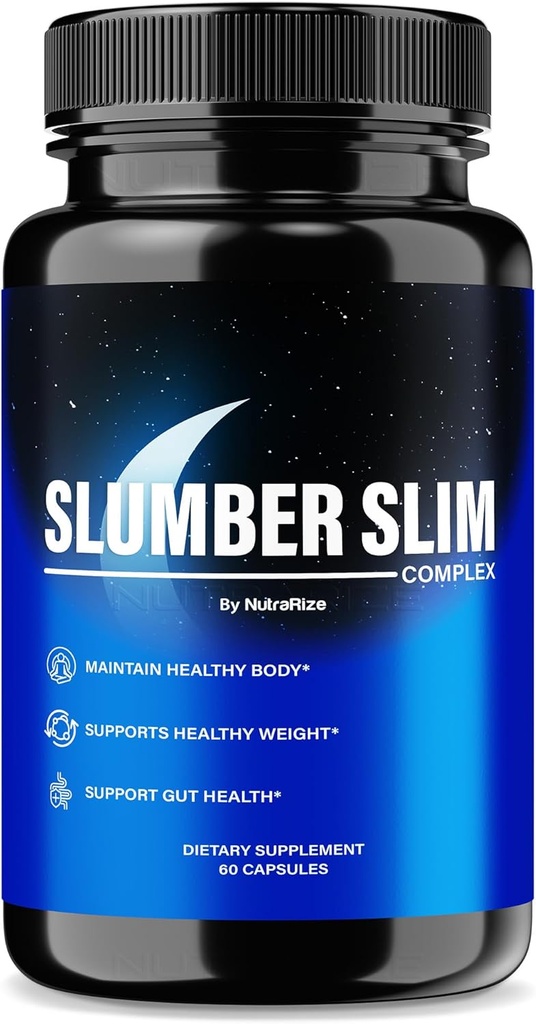 Pérdida de peso delgado Slumber, Fórmula de Complejo Oficial SlumberSlim, todas las píldoras naturales para apoyar la aptitud y el bienestar general, cápsulas de Keto Premium, Reseñas del Slim Slumber (60 cápsulas)