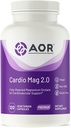 AOR, Cardio Mag 2.0, soporta un corazón sano, función muscular y energía, suplemento de magnesio, 30 porciones (120 cápsulas)