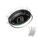 Lashify Curl 10mm Gossamer Eyelash Extensions Refill in Ombre Green, Easy DIY False Lashes for a Natural Look