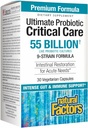 Factores naturales Ultimate Probiotic Critical Care, soporta la restauración intestinal, 9 Strains, 55 Billion CFU