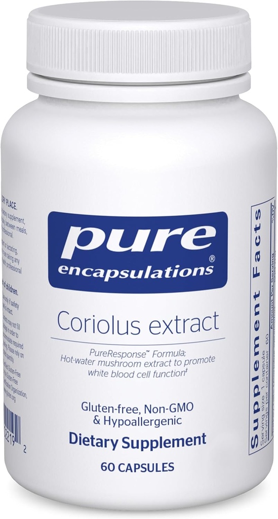 Pure Encapsulations Coriolus Extract ← Promueve la función de la célula de sangre blanca*