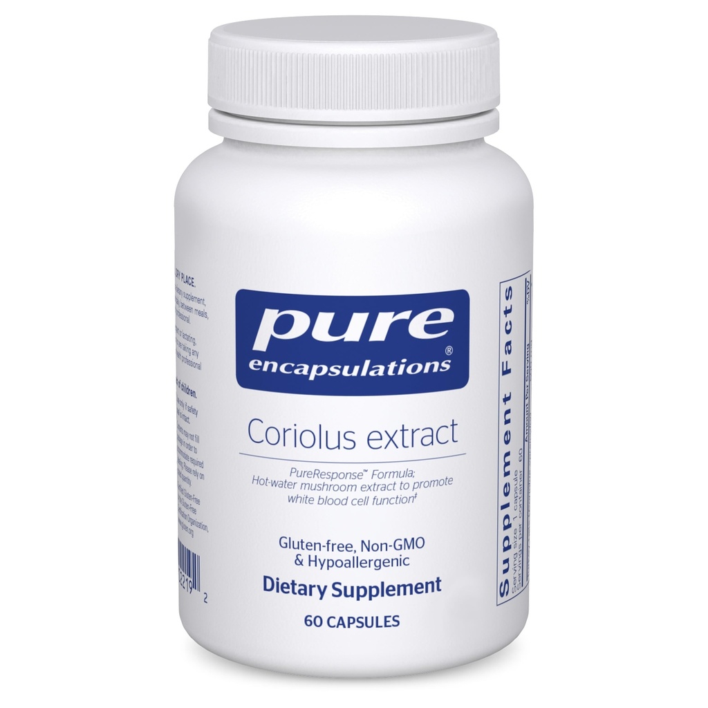 Pure Encapsulations Coriolus Extract ← Promueve la función de la célula de sangre blanca*