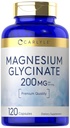 Carlyle Magnesium Glycinate | 200mg | 120 Capsules | Non-GMO and Gluten Free Supplement